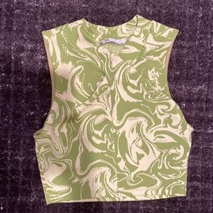 green print top